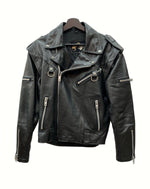 セイコートウキョウ SEIKO TOKYO 2WAY LEATHER JACKET レザー ジャケット ダブルライダース バイカー アウター 黒 ジャケット 無地 ブラック Lサイズ 104MT-915