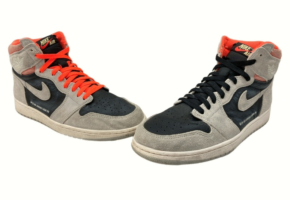 ナイキ NIKE 18年製 AIR JORDAN 1 RETRO HIGH OG HYPER CRIMSON エア ジョーダン レトロ ハイパー  クリムゾン 灰色 555088-018 メンズ靴 スニーカー グレー 28.5cm 104-shoes294 | 古着通販のドンドンサガール