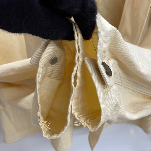 【曜日割引対象外】 ウエアハウス WAREHOUSE HELLER'S CAFE ワークシャツ LARRY'S COLLECTION ジャケット ホワイト 36サイズ 201MT-3889 VB