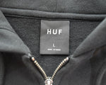 ハフ HUF Set F/Z Hooded Sweater フーデッド スウェット フルジップ パーカー PF00697 パーカ ブラック Lサイズ 103MT-2685