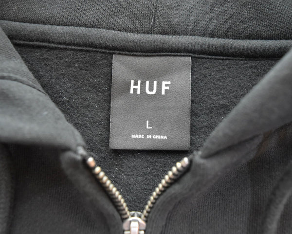 ハフ HUF Set F/Z Hooded Sweater フーデッド スウェット フルジップ パーカー PF00697 パーカ ブラック Lサイズ 103MT-2685