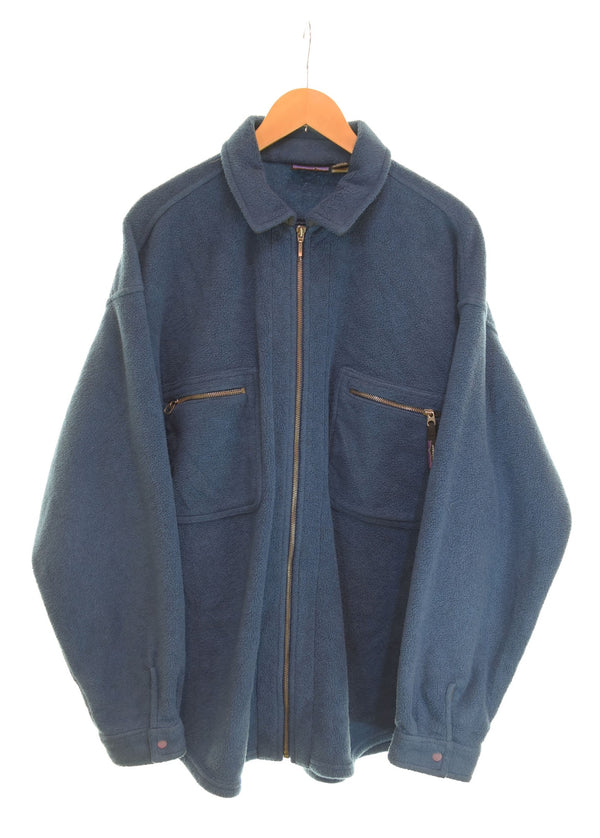 パタゴニア PATAGONIA 90s 90年代 Synchilla Fleece Shirts Jacketシンチラ フリース シャツ ジャケット 2ポケット ジャケット ブルー Lサイズ 103MT-2455