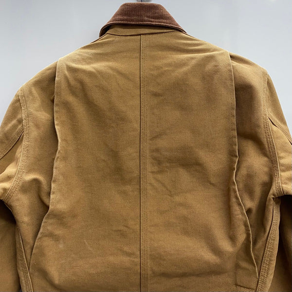 【曜日割引対象外】 カーハート Carhartt 00's ミシガンチョアコート ダック ジャケット ベージュ 34サイズ 201MT-4707 VB