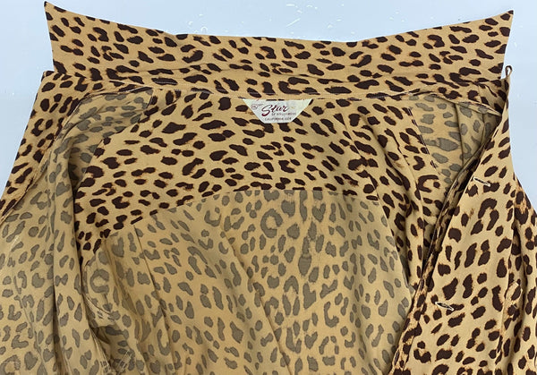 【曜日割引対象外】 スターオブハリウッド STAR OF HOLLYWOOD 長袖 レーヨン オープンカラーシャツ SH29489 長袖シャツ ブラウン XXLサイズ 201MT-4476 VB