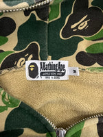 ア ベイシング エイプ A BATHING APE Shark Full Zip Hoodie シャーク フルジップ フーディ 001ZP1801011M パーカ カーキ Mサイズ 101MT-4263