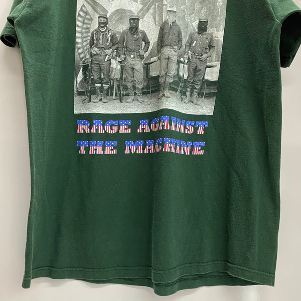 【曜日割引対象外】 ヴィンテージ vintage 90's 00's TULTEX RAGE AGAINST THE MACHINE USA製 Tシャツ グリーン XLサイズ 201MT-3846 VB