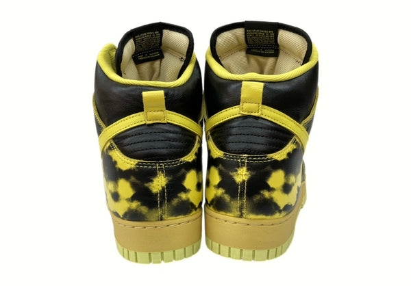 ナイキ NIKE 21年製 DUNK HI 1985 SP YELLOW ACID WASH ダンク ハイ イエロー アシッド ウォッシュ シューズ 黄 黒 DD9404-001 メンズ靴 スニーカー ブラック サイズ 32 104S-674