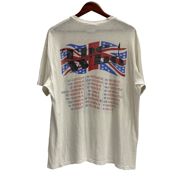 【曜日割引対象外】 ヴィンテージ vintage 80's THE WHO The Kids Are Alright Tour 1989 Hanes USA製 Tシャツ ホワイト XLサイズ 201MT-4592 VB