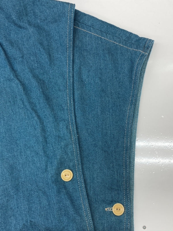 リーバイス Levi's 23SS DENIM FAMILY BASEBALL CAPE ベースボール ケープ ポンチョ リバーシブル フード ジャケット 青 ジャケット 無地 ブルー XLサイズ 104LT-249