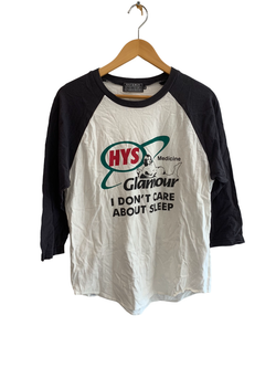 ヒステリックグラマー HYSTERIC GLAMOUR 長袖Tシャツ 7分袖カットソー 02222CL01 ロンT ロゴ ホワイト Mサイズ 201MT-2386