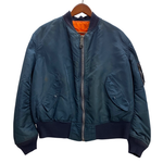 【曜日割引対象外】 アルファ インダストリーズ ALPHA INDUSTRIES 80's 旧タグ USA製 MA-1 フライトジャケット ジャケット ネイビー Lサイズ 201MT-4431 VB