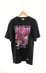 エフアールツー #FR2 BISH コラボ クルーネック プリント 半袖Tシャツ 黒 FRC1505 Tシャツ ブラック LLサイズ 103MT-761