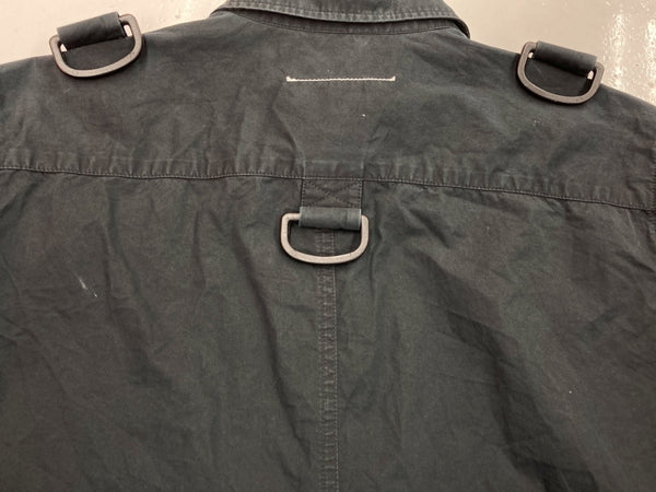 エムエムシックス MM6 メゾンマルジェラ Maison Margiela オールインワン ジャンプスーツ フロントボタン ギミック デザイン イタリア製 BLACK 黒 S52FP0016 S44915 つなぎ・オーバーオール 無地 ブラック SIZE42 104LT-60