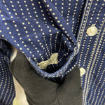 【曜日割引対象外】 リアルマッコイズ The REAL McCOY’S THE DOUBLE DIAMOND  スターウォバッシュ ストライプ デニムシャツ 長袖シャツ ネイビー 15サイズ 201MT-4365 VB