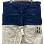 ラフシモンズ RAF SIMONS 20SS PANT HORIZONTAL CUT 201-335-10133 デニム ホワイト 32サイズ 201MB-821