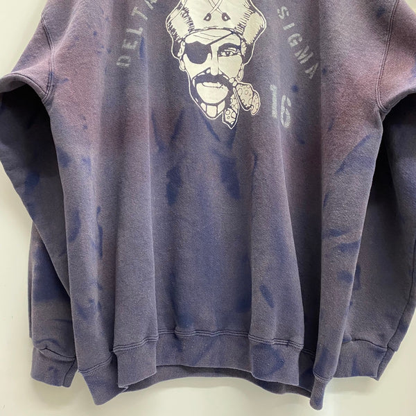 【曜日割引対象外】 ヘインズ Hanes 90's DELTA PHI SIGMA ステンシル スウェット ネイビー XLサイズ 201MT-4378 VB