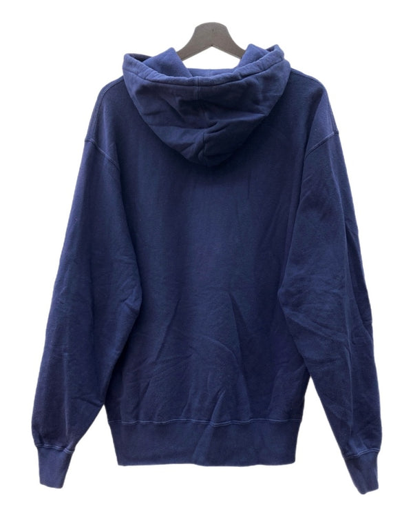 ラルフローレン RalphLauren 90s POLO BEAR HOODY ポロ ベア フーディー パーカー プルオーバー バスケ 薄手 スウェット 紺 パーカ プリント ネイビー Mサイズ 104MT-2065