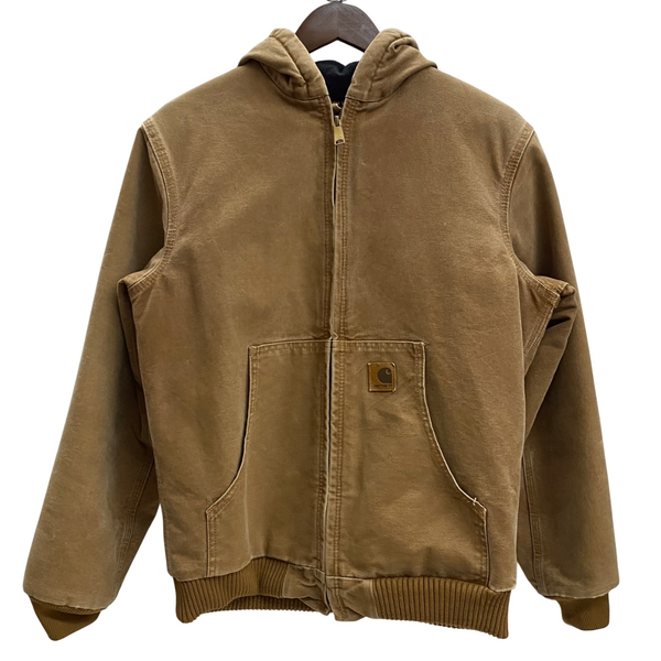 【曜日割引対象外】 カーハート Carhartt 00's アクティブジャケット パーカー ダック ジャケット ベージュ 201MT-4468 VB