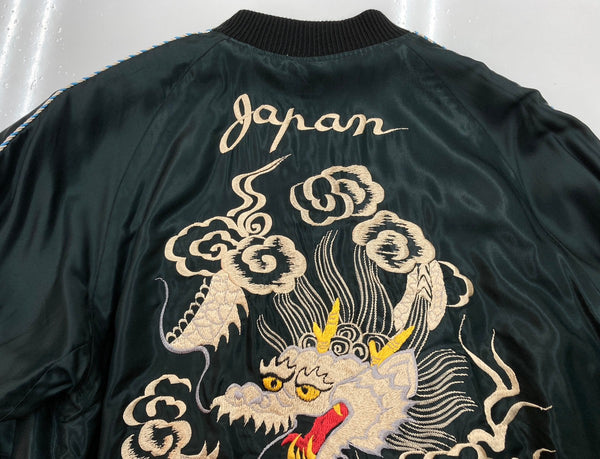 テーラー東洋 TAILOR TOYO  Early 1950s Style スーベニア スカジャン 白龍柄 リバーシブル WHITE DRAGON LANDSCAPE TYE TT15390 ジャケット 刺繍 マルチカラー Mサイズ 104MT-2175