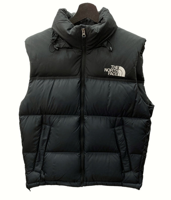 ザノースフェイス THE NORTH FACE NUPTSE VEST DOWN ヌプシ ベスト ダウン 刺繡 BLACK 黒 ND92338 ベスト ロゴ ブラック Mサイズ 104MT-722