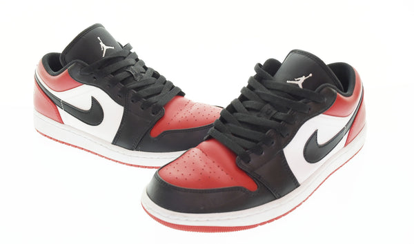 ナイキ NIKE  Air Jordan 1 Low Bred Toe エアジョーダン1 ロー ブレッドトゥ スニーカー 白 553558-612 メンズ靴 スニーカー ホワイト 28cm 103S-996