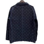 【曜日割引対象外】 キャピタル KAPITAL 3B 総柄 コットンジャケット ジャケット ネイビー XLサイズ 201MT-4236 VB