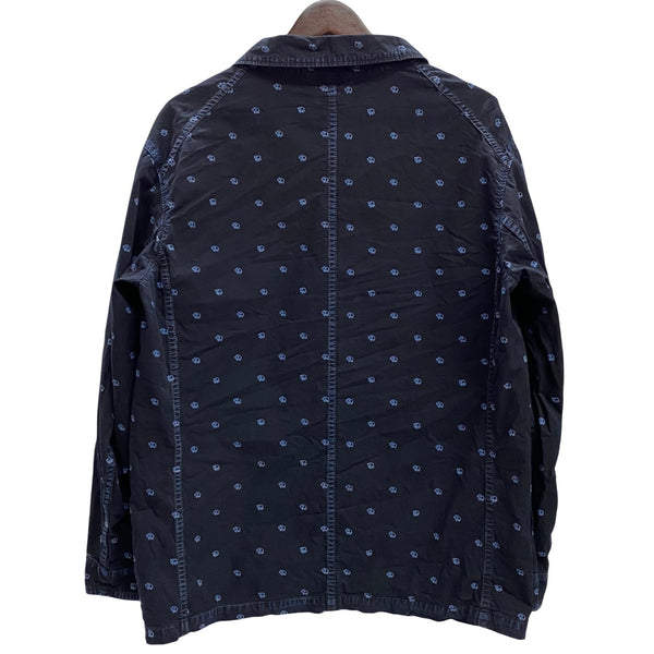【曜日割引対象外】 キャピタル KAPITAL 3B 総柄 コットンジャケット ジャケット ネイビー XLサイズ 201MT-4236 VB