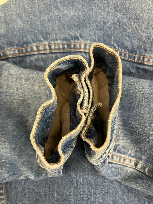 リーバイス Levi's 70's 70年代  USA製  ボア デニムジャケット Gジャン MADE IN USA アメリカ製 Vintage ヴィンテージ 70605-0213 34 ジャケット ブルー Sサイズ 101MT-3654