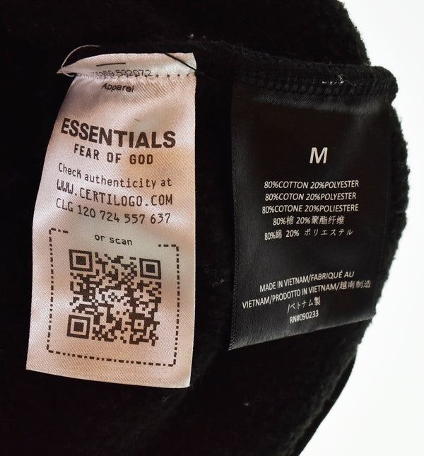 エフオージー エッセンシャルズ FOG ESSENTIALS 28FW FEAR OF GOD STATE プリントスウェット 起毛 スウェット ブラック Mサイズ 103MT-2805