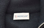 モンクレール MONCLER 19AW フロント ロゴ プリント ニット切替え ダウンジャケット 黒 E20919422350 A9071 ジャケット ブラック Sサイズ 103MT-850