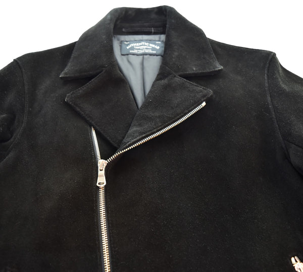 ユナイテッドアローズ UNITED ARROWS スウェードダブルライダースジャケット 3225-199-2474 ジャケット ブラック Lサイズ 103MT-3117