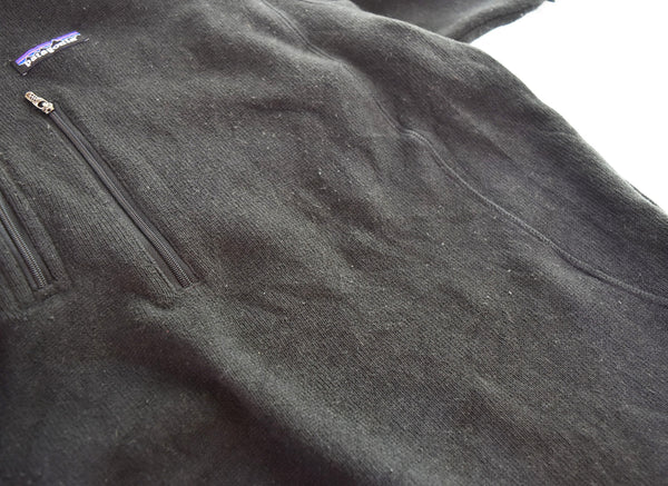 パタゴニア PATAGONIA Better Sweater ベターセーター プルオーバー ハーフジップ 長袖カットソ 25521 ジャケット ブラック LLサイズ 103MT-3089