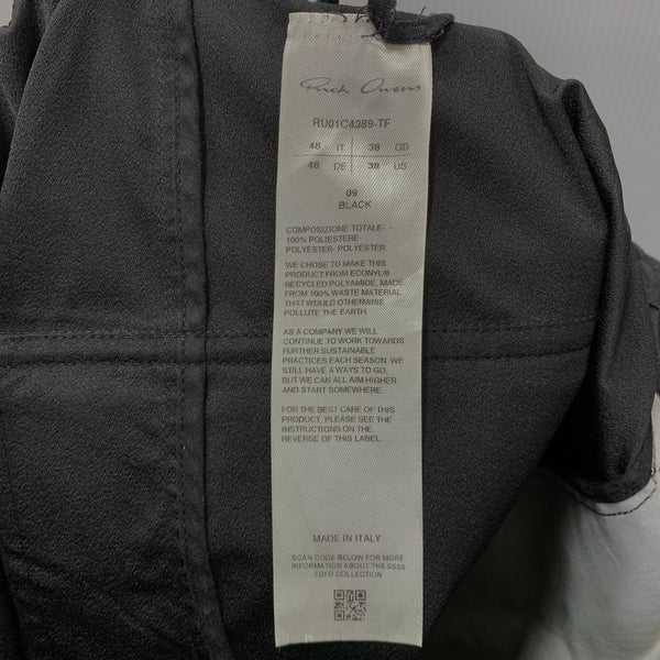 リックオウエンス Rick Owens サルエル ショーツ RU01C4389-TF ハーフパンツ ブラック 38サイズ 201MB-1213