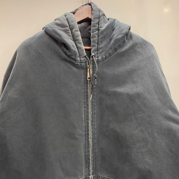 【曜日割引対象外】 カーハート Carhartt USA製 アクティブジャケット ダック ジャケット ブラック 4XLサイズ 201MT-4606 VB