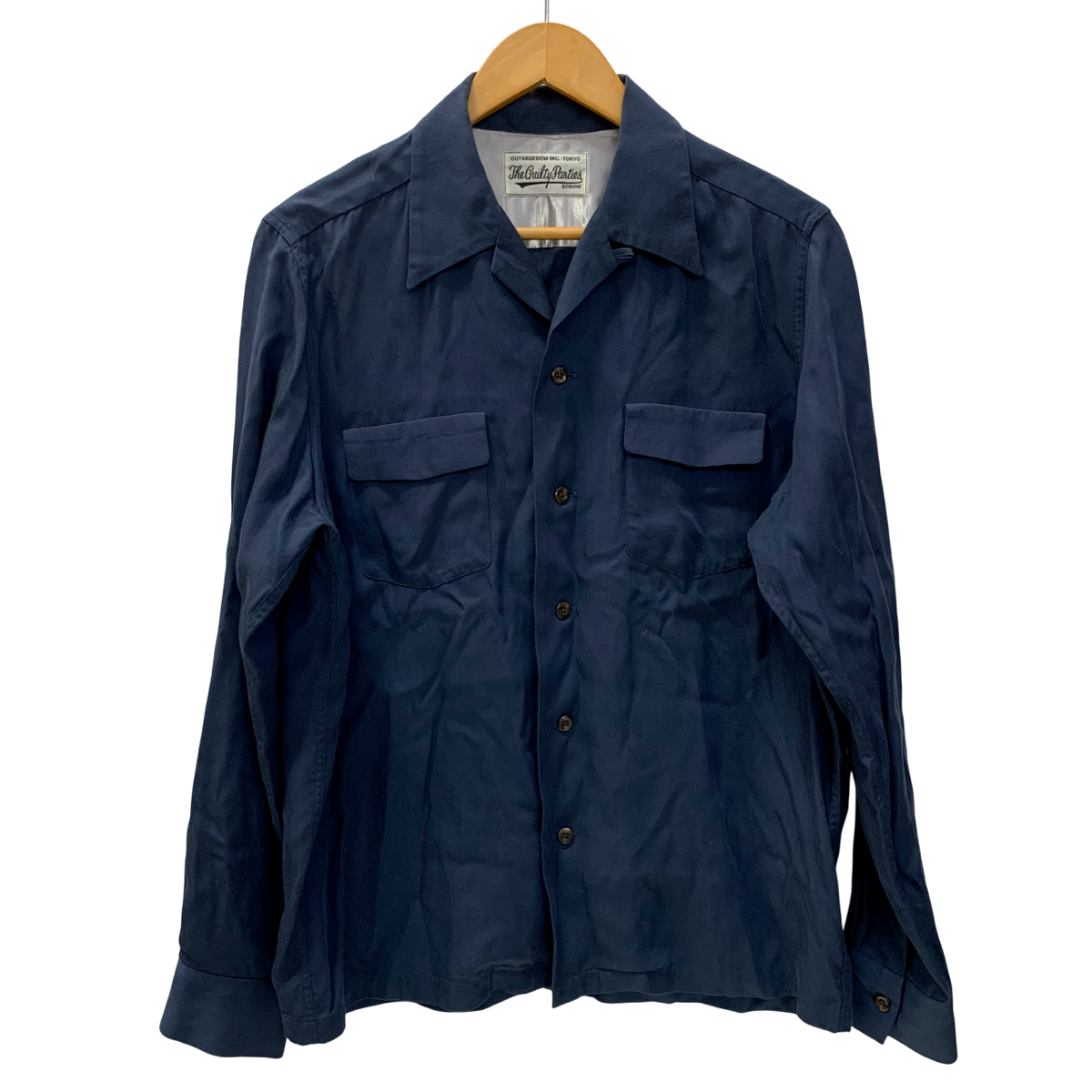 WACKOMARIA ワコマリア レーヨンシャツ 長袖シャツ レオパード柄 SIZE:M ▼FG6139