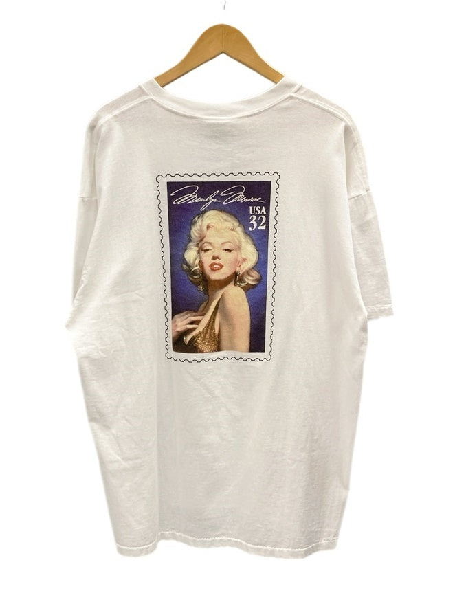 ヴィンテージ Vintage Item 90s 1995 Marilyn Monroe マリリンモンロー Legends of Hollywood POSTAGE Stamp TEE 半袖 白 US古着 袖シングル XL Tシャツ プリント ホワイト LLサイズ 101MT-2386