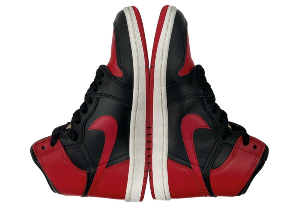 ナイキ NIKE 24年製 AIR JORDAN 1 HIGH 85 BRED エア ジョーダン ハイ ブレッド AJ1 シューズ 赤 黒 HV6674-067 メンズ靴 スニーカー ブラック 25.5cm 104S-1025