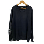 イージー YEEZY SEASON 4 袖プリント KW4C203 スウェット ブラック XLサイズ 201MT-4258