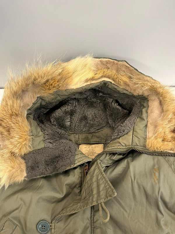 ミリタリー military Vintage ヴィンテージ 60s N-3B N3B フライトジャケット  ジャケット カーキ Lサイズ 101MT-4884