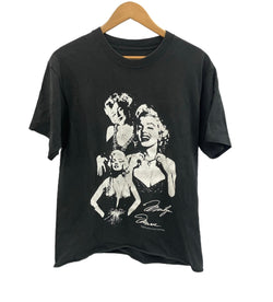 ヴィンテージ vintage 90's 90年代 Marilyn Monroe Portrait マリリンモンロー ポートレート シングルステッチ - Tシャツ ブラック 101MT-4105
