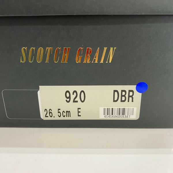 スコッチグレイン SCOTCH GRAIN オデッサII セミブローグ 920 メンズ靴 ローファー ブラウン 26.5cmサイズ 201-shoes1244