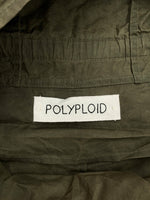 ポリプロイド POLYPLOID PONCHO ポンチョ アノラック アウトドア ハーフジップ アウター 緑 19SS-06-B サイズ 3 ジャケット 無地 カーキ 104MT-1629