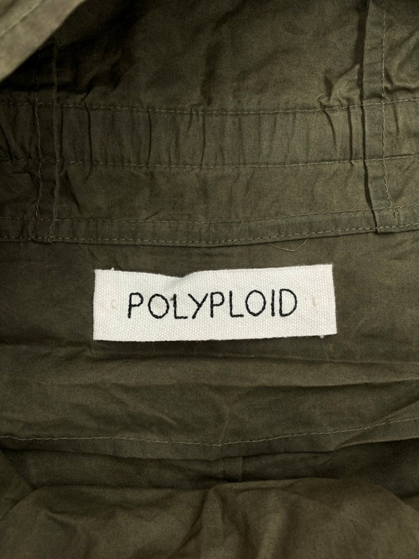 ポリプロイド POLYPLOID PONCHO ポンチョ アノラック アウトドア ハーフジップ アウター 緑 19SS-06-B サイズ 3 ジャケット 無地 カーキ 104MT-1629