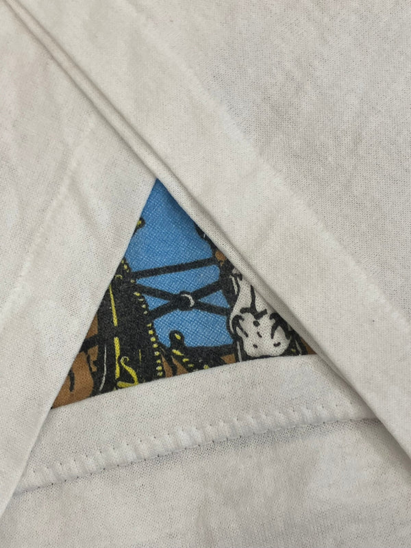 ヴィンテージ vintage 80's 80年代 Stedman Budweiser TEAM CLYDESDALES バドワイザー ビール 企業モノ 馬 MADE IN USA アメリカ製 XL Tシャツ ホワイト LLサイズ 101MT-4895