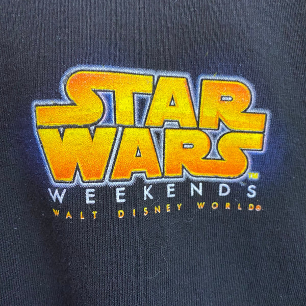 【曜日割引対象外】 US古着 ディズニー Disney STAR WARS WEEKENDS Tシャツ ブラック 201MT-3646 VB