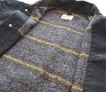 アベイシングエイプ A BATHING APE  00s 襟コーデュロイ ブランケットカバーオール ジャケット ネイビー Lサイズ 103MT-3516