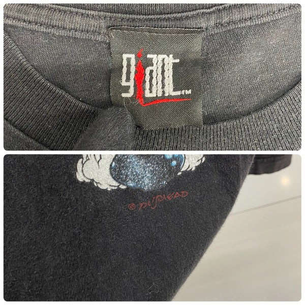 【曜日割引対象外】 ヴィンテージ vintage 90's メタリカ METALLICA PUSHEAD KING NOTHING GIANT Tシャツ ブラック 201MT-3932 VB