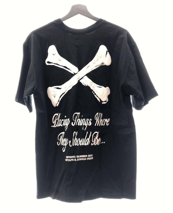 ダブルタップス WTAPS JOSHUA VIDES JV TEE T-SHIRT SAI CROSSBORN クロスボーン クルーネック 黒 3 Tシャツ ロゴ ブラック 104MT-105