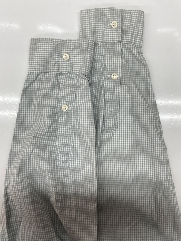 ダブルアールエル RRL 90s CHECK SHIRT チェック シャツ ボタン ピンチェック 長袖 Ralph Lauren 灰 長袖シャツ チェック グレー Lサイズ 104MT-2249