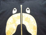 アベイシングエイプ A BATHING APE Camo Shark Tee カラーカモサメティー プリント 半袖Tシャツ 黒 001TEK301020M Tシャツ ブラック Lサイズ 103MT-1739